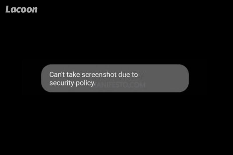 What Are the Reasons for the "Can't Take Screenshot Due To Security Policy"