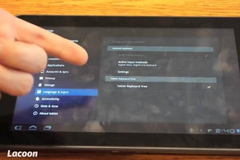 Change Keyboard on Android Tablet