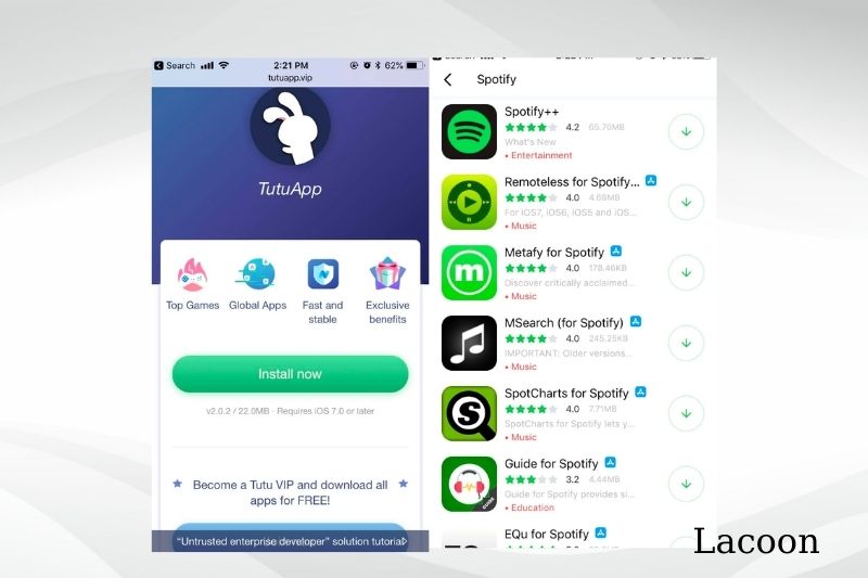 Method 3 Get Spotify++TutuApp is a free app that allows you to learn new things