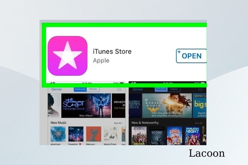 Open the iTunes Store